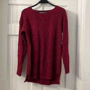 Cupcakes and Cashmere burgundy wine sweater